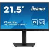 iiyama ProLite XUB2293HSU-B7 computerskærm 54,6 cm (21.5") 1920 x 1080 pixel Fuld HD LED Sort, LED-skærm Sort (mat), 54,6 cm (21.5"), 1920 x 1080 pixel, Fuld HD, LED, 1 ms, Sort