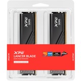 ADATA LANCER BLADE RGB hukommelsesmodul 64 GB 2 x 32 GB DDR5 288-pin DIMM Fejlkorrigerende kode Sort, 64 GB, 2 x 32 GB, DDR5, 6000 MHz, 288-pin DIMM