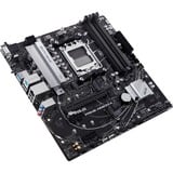 ASUS PRIME A620M-A-CSM AMD A620 Sokkel AM5 micro ATX, Bundkort Sort/Sølv, AMD, Sokkel AM5, AMD Ryzen 7000 Series, Sokkel AM5, DDR5-SDRAM, 128 GB