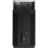 ASUS ZenWiFi Pro XT12 (1-PK) trådløs router Gigabit Ethernet Tri-band (2,4 GHz / 5 GHz / 5 GHz) Sort, Adgangspunktet Sort, Wi-Fi 6 (802.11ax), Tri-band (2,4 GHz / 5 GHz / 5 GHz), Ethernet LAN, Sort, Bordplade router