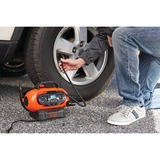 BLACK+DECKER BDCINF18N-QS luftkompressore 160 l/min Vekselstrøm/cigartænder, Luftpumpe Orange/Sort, 160 l/min, 11,03 bar