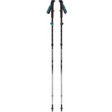 Black Diamond Distance FLZ vandrestav Kvinder Sammenfoldelig, Fitnessredskab Sort/Turkis, Kvinder, Sammenfoldelig, Vandring, Vandring, Skum, 415 g, 95 cm