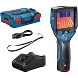 Bosch GTC 400 C Professional Noise equivalent temperature difference (NETD) Sort, Blå 2000 mAh 160 x 120 pixel Indbygget skærm, Thermodetektor Blå/Sort, Noise equivalent temperature difference (NETD), -10 - 400 °C, 3 °C, 160 x 120 pixel, Sort, Blå, 8,89 cm (3.5")