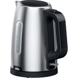 Braun PurShine WK102AI-WK1500BK elkedel 1,7 L 2200 W Sort, Rustfrit stål rustfrit stål/Sort, 1,7 L, 2200 W, Sort, Rustfrit stål, Metal, Vandmåler, Overophedningsbeskyttelse