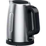 Braun WK 1500 elkedel 1,7 L 2200 W Sort, Rustfrit stål rustfrit stål/Sort, 1,7 L, 2200 W, Sort, Rustfrit stål, Vandmåler, Overophedningsbeskyttelse