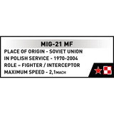 COBI MiG-21MF, Bygge legetøj 