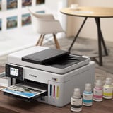 Canon MAXIFY GX 6150 Inkjet A4 600 x 1200 dpi Wi-Fi, Multifunktionsprinter grå, Inkjet, Farveudskrivning, 600 x 1200 dpi, A4, Direkte udskrivning, Sort, Hvid