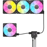 Corsair Corsair iCUE RX120 RGB Triple Kit, Sag fan Sort