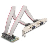 DeLOCK Mini PCIe I/O PCIe, 2x Seriel RS-232, Interface card 