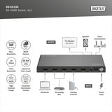Digitus 8K HDMI-switch, 4x1, HDMI switch Sort