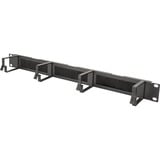 Digitus DN-97663 tilbehør til rack Kabelbakkepanel, Kabelføring Sort, Kabelbakkepanel, Sort, Stål, 1U, 19", Tyrkiet