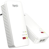 FRITZ! 1240 AX WLAN Set, PowerLAN Powerline 1240 AX WLAN Set, 1200 Mbit/s, Gigabit Ethernet, 10,100,1000 Mbit/s, Wi-Fi 6 (802.11ax), Enkelt band (2,4 GHz), 600 Mbit/s