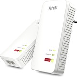 FRITZ! 1240 AX WLAN Set, PowerLAN Powerline 1240 AX WLAN Set, 1200 Mbit/s, Gigabit Ethernet, 10,100,1000 Mbit/s, Wi-Fi 6 (802.11ax), Enkelt band (2,4 GHz), 600 Mbit/s