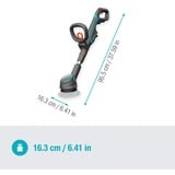 GARDENA Batteri-multirengøringsmiddel AquaBrush Compact 18V P4A solo, Hårdt gulv rengøringsmiddel grå/Turkis