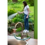 GARDENA Indendørs basisudstyr, hanestik til indendørs vandhaner, Ventil stykker Lys grå/Orange