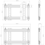 HAGOR Vægbeslag til Cisco WebEx Board 55" / Board Pro 55", Wall Mount Sort