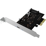 ICY BOX IB-PCI1901-C32 interface-kort/adapter Intern USB 3.2 Gen 2 (3.1 Gen 2), USB-controlleren PCIe, USB 3.2 Gen 2 (3.1 Gen 2), Hanstik, PCIe 3.0, SATA 15-stik, Sort