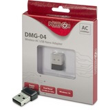 Inter-Tech DMG-04 WLAN 433 Mbit/s, Wi-Fi-adapter Trådløs, USB, WLAN, 433 Mbit/s