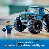 LEGO City Blå monstertruck, Bygge legetøj Byggesæt, 5 År, Plast, 148 stk, 317 g