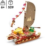 LEGO Disney Princess Vaianas eventyrkano, Bygge legetøj Byggesæt, 6 År, Plast, 529 stk, 687 g