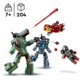 LEGO Iron Man og War Machine mod Hammer-droner, Bygge legetøj Byggesæt, 7 År, Plast, 204 stk, 162 g