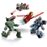 LEGO Iron Man og War Machine mod Hammer-droner, Bygge legetøj Byggesæt, 7 År, Plast, 204 stk, 162 g