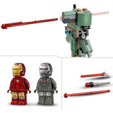 LEGO Iron Man og War Machine mod Hammer-droner, Bygge legetøj Byggesæt, 7 År, Plast, 204 stk, 162 g