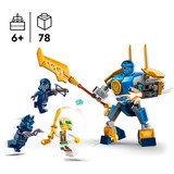 LEGO NINJAGO Jays robot-kamppakke, Bygge legetøj Byggesæt, 6 År, Plast, 78 stk, 106 g