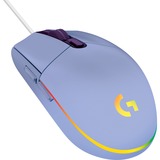 Logitech G203 LIGHTSYNC mus USB Type-A 8000 dpi, Gaming mus Lilla, USB Type-A, 8000 dpi, 1 ms, Violet