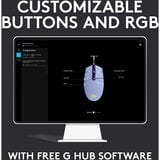 Logitech G203 LIGHTSYNC mus USB Type-A 8000 dpi, Gaming mus Lilla, USB Type-A, 8000 dpi, 1 ms, Violet