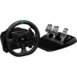 Logitech G923 Sort USB 2.0 Rat + Pedaler Analog/digital PC, PlayStation 4, PlayStation 5 Sort, Rat + Pedaler, PC, PlayStation 4, PlayStation 5, D-måtte, Analog/digital, 900°, Ledningsført