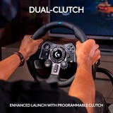 Logitech G923 Sort USB 2.0 Rat + Pedaler Analog/digital PC, PlayStation 4, PlayStation 5 Sort, Rat + Pedaler, PC, PlayStation 4, PlayStation 5, D-måtte, Analog/digital, 900°, Ledningsført