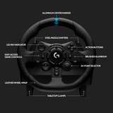 Logitech G923 Sort USB 2.0 Rat + Pedaler Analog/digital PC, PlayStation 4, PlayStation 5 Sort, Rat + Pedaler, PC, PlayStation 4, PlayStation 5, D-måtte, Analog/digital, 900°, Ledningsført