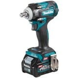 Makita Batteridrevet slagmøtriknøgle TW004GD201 XGT, 1/2", 40 volt, Schlagskruemaskine Blå/Sort