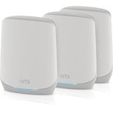 Netgear Orbi RBK763S Tri-band (2,4 GHz / 5 GHz / 5 GHz) Wi-Fi 6 (802.11ax) Hvid 7 Intern, Mesh router Hvid, Hvid, Intern, Mesh-system, 525 m², Tri-band (2,4 GHz / 5 GHz / 5 GHz), Wi-Fi 6 (802.11ax)