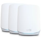Netgear Orbi RBK763S Tri-band (2,4 GHz / 5 GHz / 5 GHz) Wi-Fi 6 (802.11ax) Hvid 7 Intern, Mesh router Hvid, Hvid, Intern, Mesh-system, 525 m², Tri-band (2,4 GHz / 5 GHz / 5 GHz), Wi-Fi 6 (802.11ax)