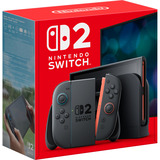 Nintendo Switch 2 bærbar spilkonsol 20,1 cm (7.9") 256 GB Berøringsskærm Wi-Fi Sort, Håndholdt konsol Nintendo Switch 2, Sort, Analog/digital, D-måtte, Hjemknap, Knappen Menu, Afbryderknap, Knapper, LCD
