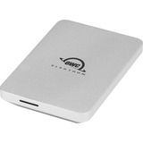 OWC Envoy Pro Elektron SSD kabinet Sølv M.2, Solid state-drev aluminium, SSD kabinet, M.2, M.2, 10 Gbit/sek., USB-tilslutning, Sølv