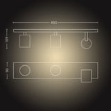 Philips Hue White Ambiance Runner 3-spot, LED lys Hvid