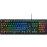 Sharkoon SKILLER SGK30 tastatur USB QWERTY Italiensk Sort, Gaming-tastatur Sort, It-layout, Huano Blue, Fuld størrelse (100 %), USB, Mekanisk, QWERTY, RGB LED, Sort