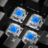 Sharkoon SKILLER SGK30 tastatur USB QWERTY Italiensk Sort, Gaming-tastatur Sort, It-layout, Huano Blue, Fuld størrelse (100 %), USB, Mekanisk, QWERTY, RGB LED, Sort