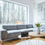 TFA Table clock Sort/Sølv