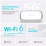 TP-Link Archer NX200 trådløs router Gigabit Ethernet Dual-band (2,4 GHz / 5 GHz) 5G Hvid Wi-Fi 6 (802.11ax), Dual-band (2,4 GHz / 5 GHz), Ethernet LAN, 5G, Hvid, Bordplade router