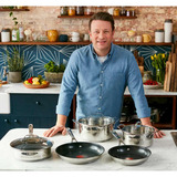 Tefal Wokpande by Jamie Oliver Cook Smart, Stegepande rustfrit stål/Sort