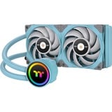 Thermaltake CL-W319-PL12TQ-A Computerkølesystem Processor Alt-i-en væskekøler 12 cm Turkis 1 stk, Vandkøling Turkis, Alt-i-en væskekøler, 12 cm, 500 rpm, 2000 rpm, 22,3 blæser, Turkis