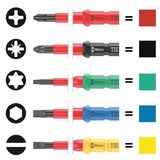 Wera VDE 17 extra slim 1 Tool Finder, 05006612001, Skruetrækker Rød/Gul