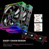 Xilence XF072, Sag fan Sort