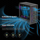 Xilence XPF360.ARGB, Sag fan Sort