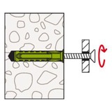 fischer Dübel SX Plus Green 10x50 S K, Dyvel Grøn