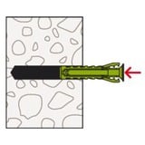 fischer Dübel SX Plus Green 10x50 S K, Dyvel Grøn